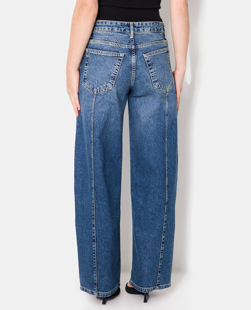 Jean wide taille basse avec patte boutonnée - PIMKIE - 6