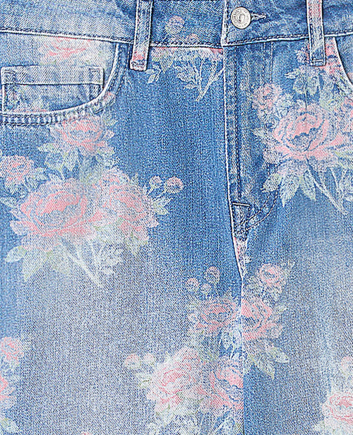 Jean straight taille medium avec fleurs colorées - PIMKIE - 7