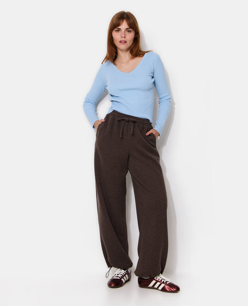 Pantalon de jogging en polaire avec bas resserrables - PIMKIE - 1