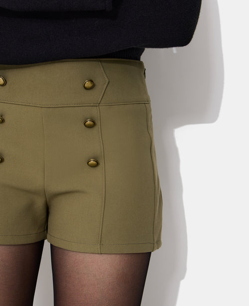 Mini-short taille haute esprit officier - PIMKIE - 2