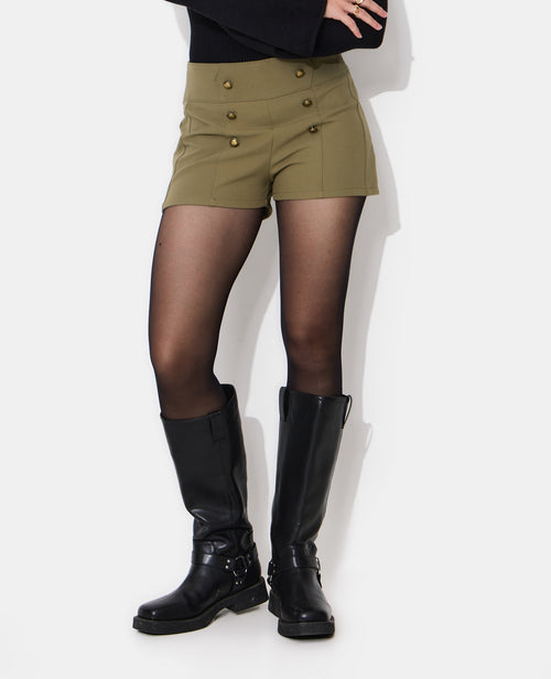 Mini-short taille haute esprit officier - PIMKIE - 3