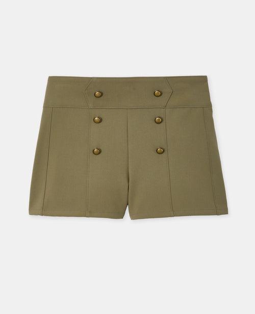 Mini-short taille haute esprit officier - PIMKIE - 4
