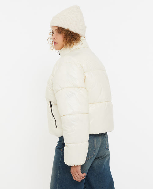 Doudoune courte matière brillante - PIMKIE - 4