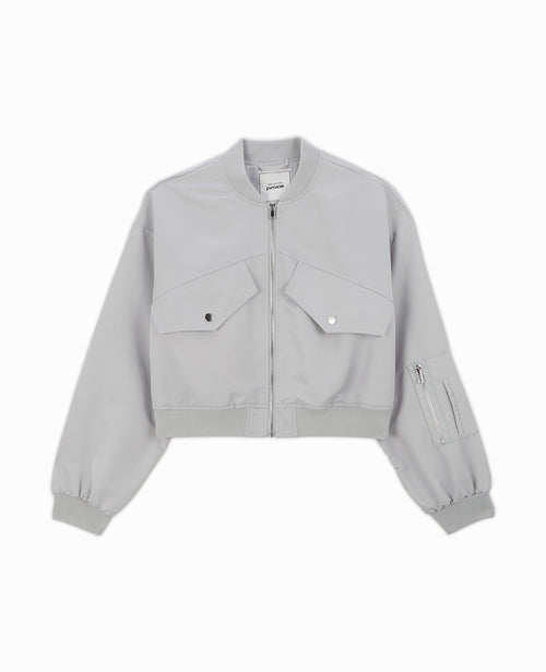 Bomber court en tissu satiné - PIMKIE - 5