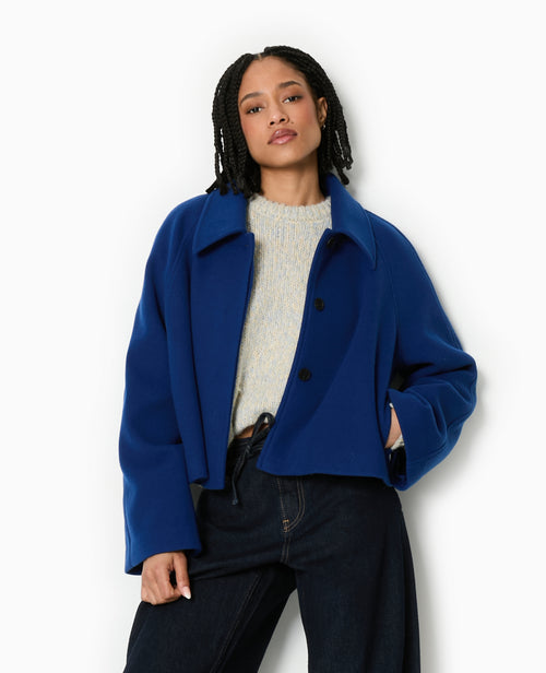 Manteau court drap de laine - PIMKIE - 5