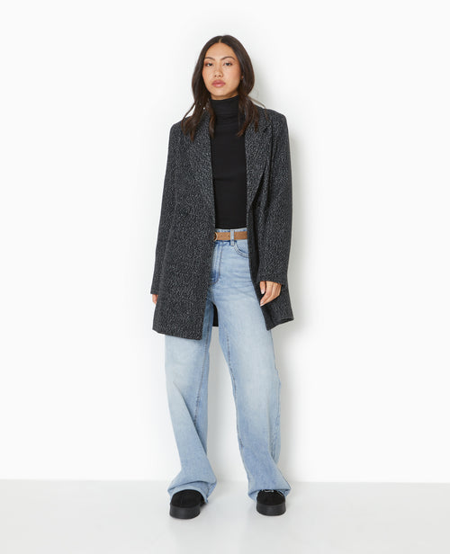 Manteau mi-long avec laine - PIMKIE - 1
