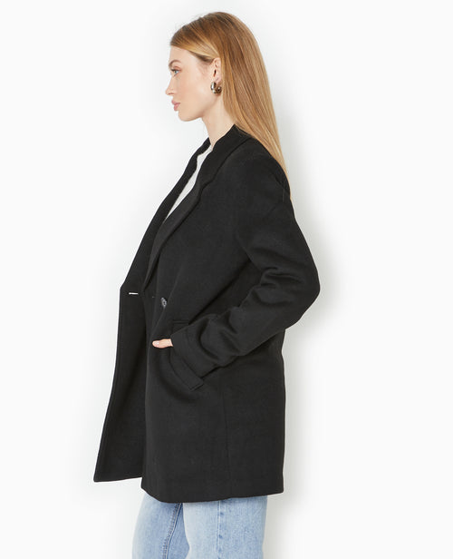 Manteau mi-long en drap de laine - PIMKIE - 7