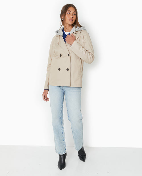 Veste trench avec capuche molleton amovible - PIMKIE - 2