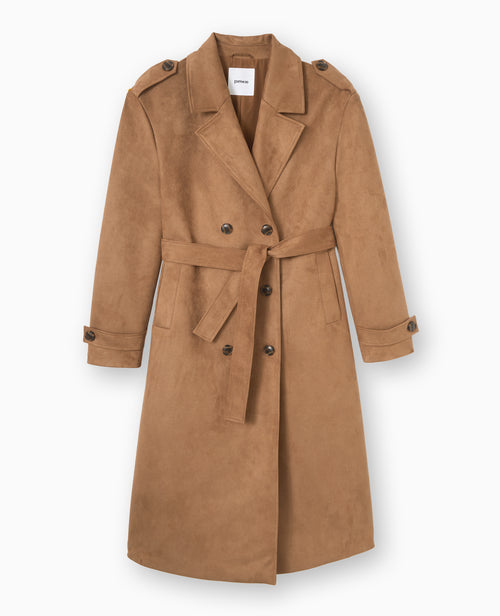 Trench oversize en suédine - PIMKIE - 4