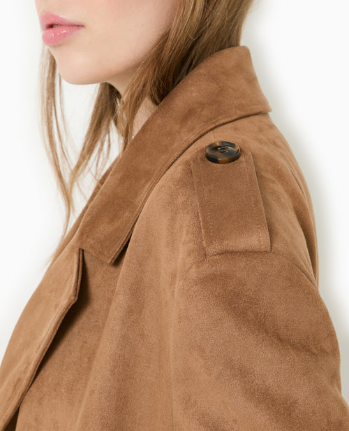 Trench oversize en suédine - PIMKIE - 8