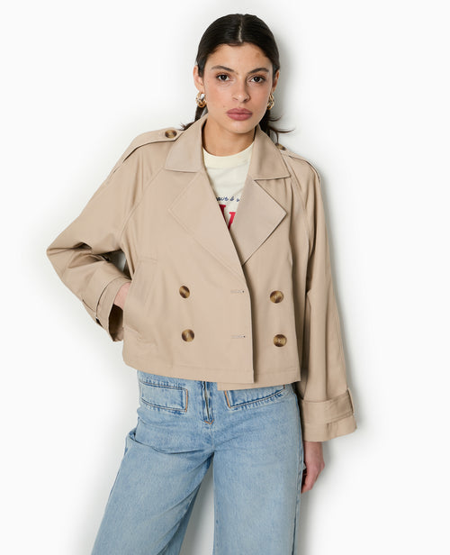 Trench court en toile - PIMKIE - 5
