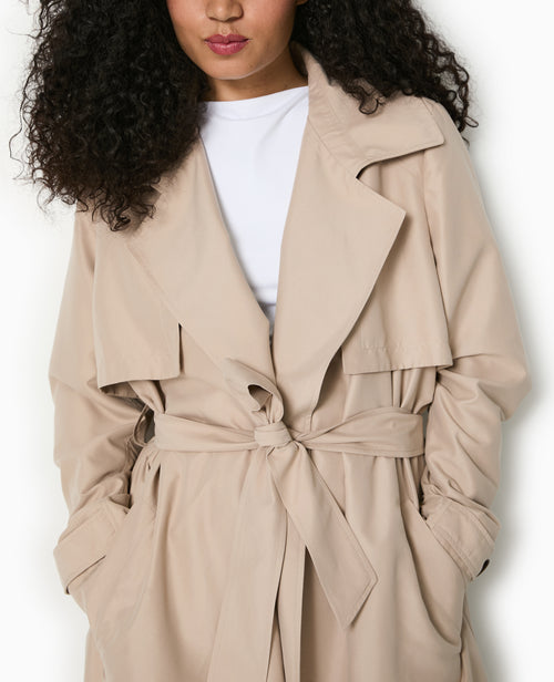 Trench long et fluide avec ceinture - PIMKIE - 3