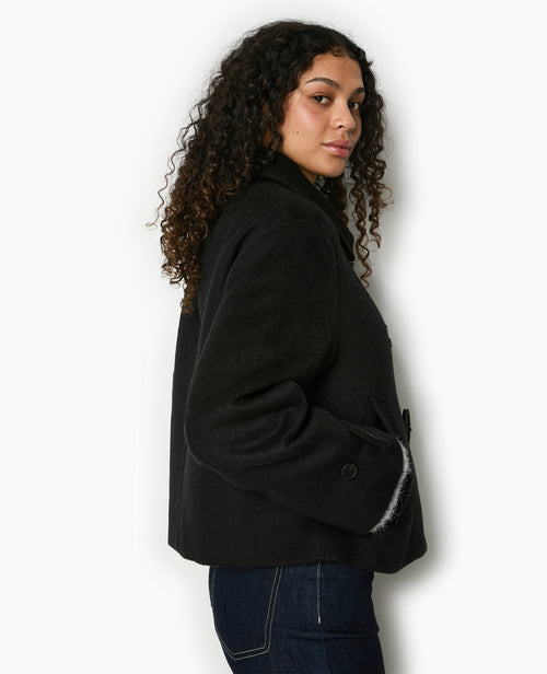 Manteau court et droit avec boutons duffle coat - PIMKIE - 2