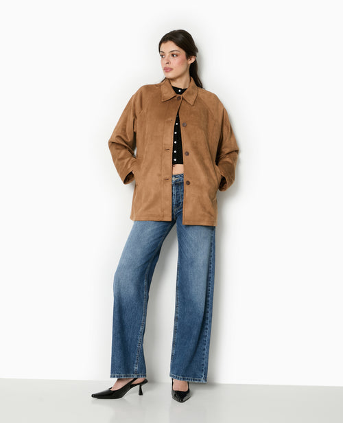 Manteau court en suédine - PIMKIE - 2