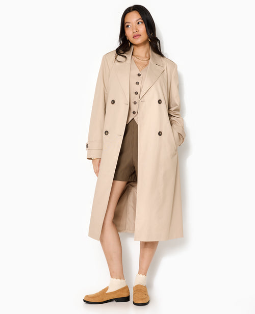 Trench long avec ceinture - PIMKIE - 1