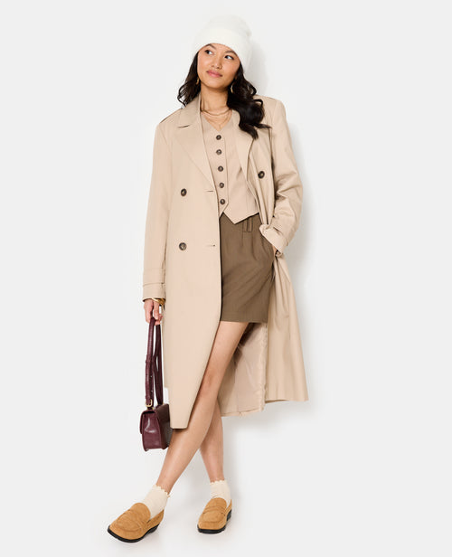 Trench long avec ceinture - PIMKIE - 3