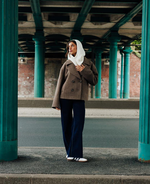 Blouson caban effet drap de laine - PIMKIE - 1