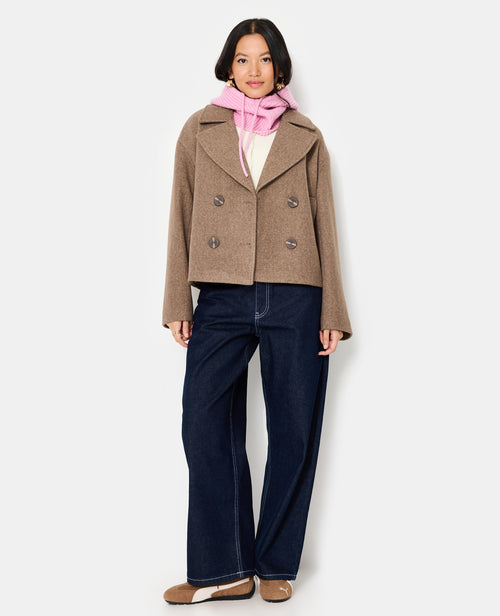 Blouson caban effet drap de laine - PIMKIE - 3