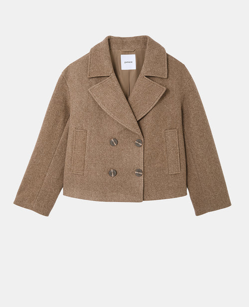 Blouson caban effet drap de laine - PIMKIE - 4