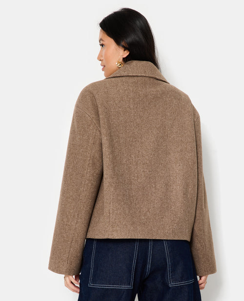 Blouson caban effet drap de laine - PIMKIE - 6