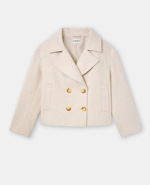 Blouson caban effet drap de laine - PIMKIE - 4