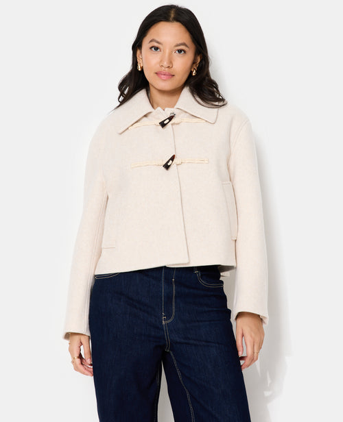 Blouson court façon duffle coat effet drap de laine - PIMKIE - 1