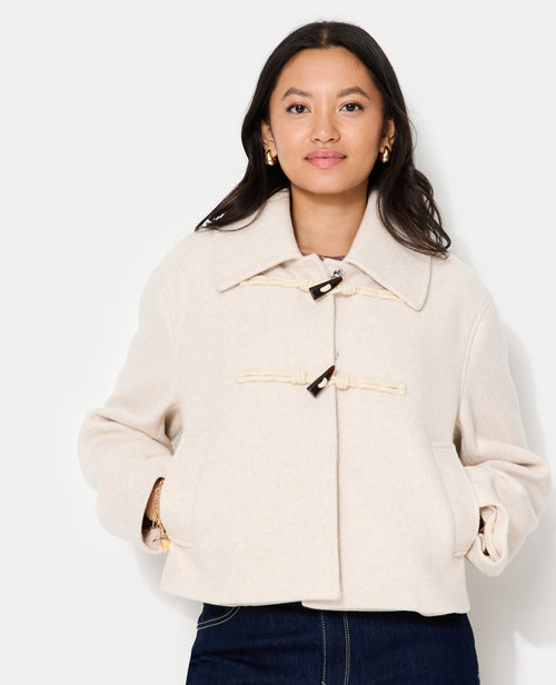 Blouson court façon duffle coat effet drap de laine - PIMKIE - 7