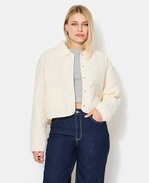 Blouson matelassé avec col et poches - PIMKIE - 1
