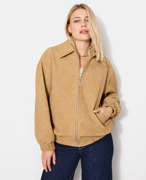 Blouson en suédine - PIMKIE - 1