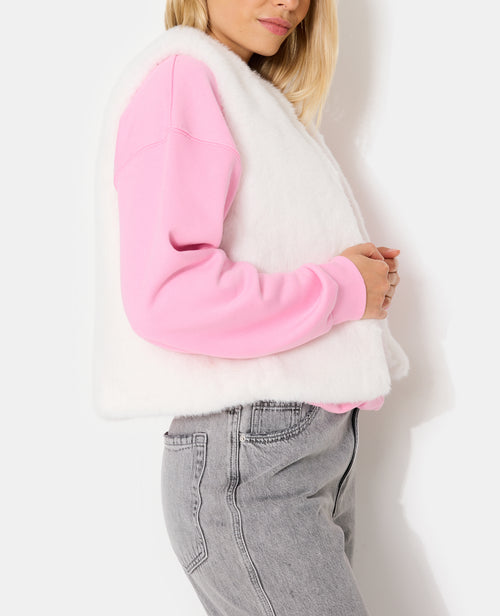 Blouson sans manches en fausse fourrure - PIMKIE - 1