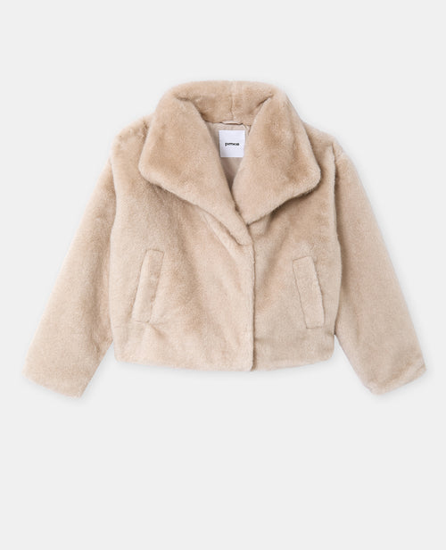 Blouson fausse fourrure avec grand col - PIMKIE - 4