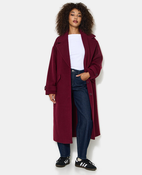 Manteau long drap de laine - PIMKIE - 1