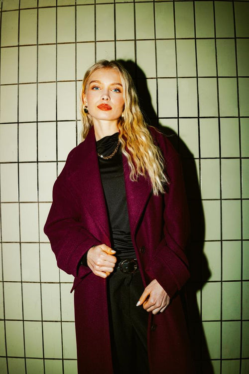 Manteau long drap de laine - PIMKIE - 2