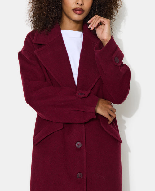 Manteau long drap de laine - PIMKIE - 2