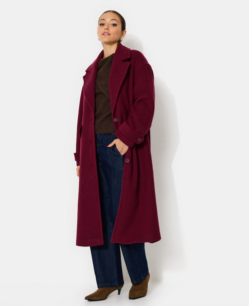 Manteau long drap de laine - PIMKIE - 3