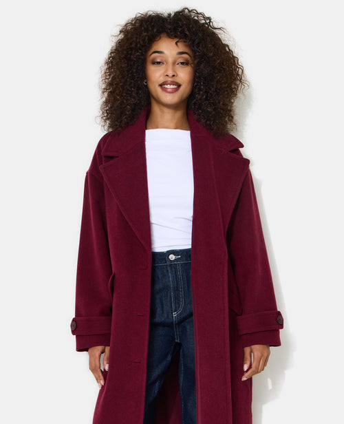 Manteau long drap de laine - PIMKIE - 3