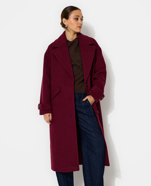 Manteau long drap de laine - PIMKIE - 5