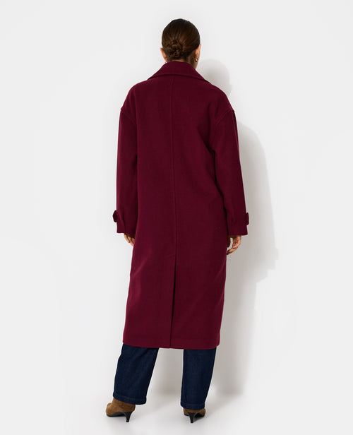 Manteau long drap de laine - PIMKIE - 6