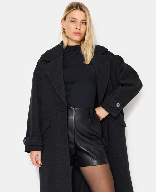 Manteau long drap de laine - PIMKIE - 3