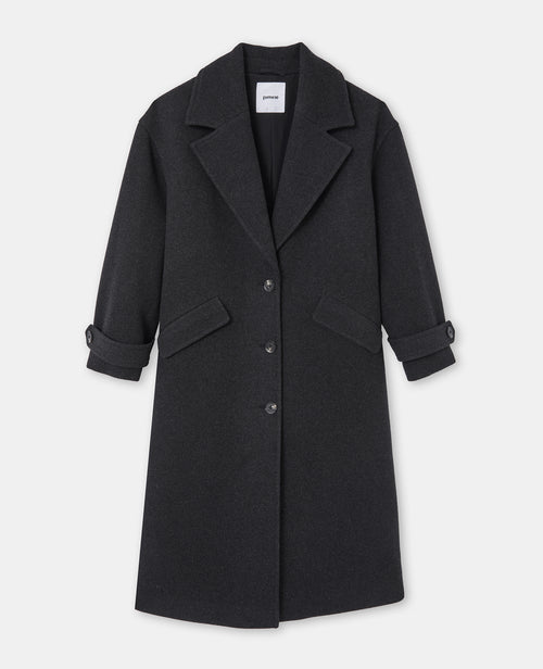 Manteau long drap de laine - PIMKIE - 4