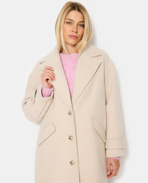 Manteau long drap de laine - PIMKIE - 3