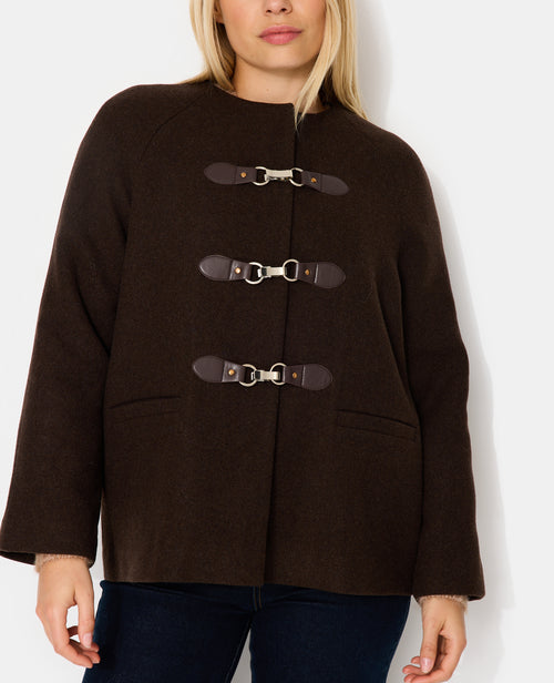 Manteau court en drap de laine - PIMKIE - 5