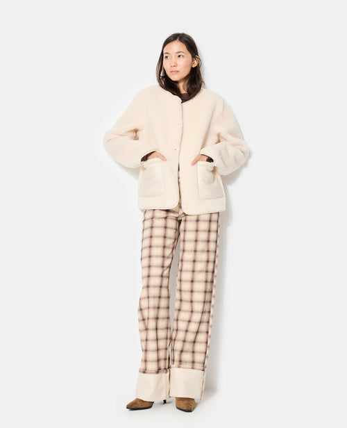 Blouson en sherpa façon peau lainée - PIMKIE - 3