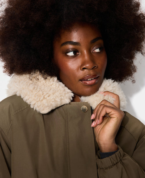 Parka doublée fourrure avec capuche - PIMKIE - 7