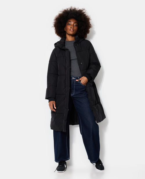 Doudoune longue avec capuche - PIMKIE - 1