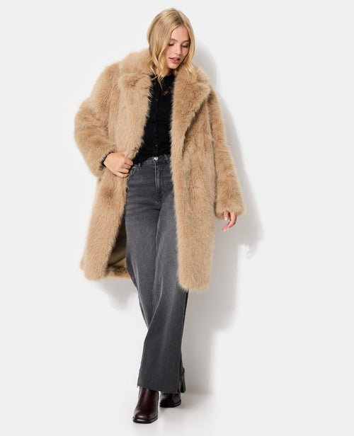 Manteau en fourrure avec col - PIMKIE - 3