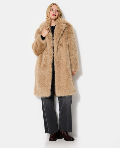 Manteau en fourrure avec col - PIMKIE - 5