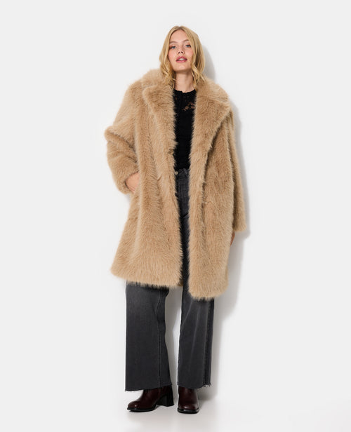 Manteau en fourrure avec col - PIMKIE - 7