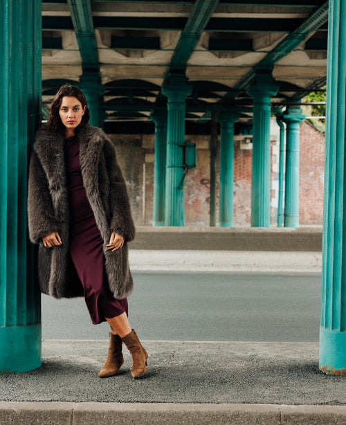 Manteau en fourrure avec col - PIMKIE - 2