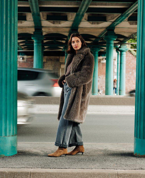 Manteau en fourrure avec col - PIMKIE - 3